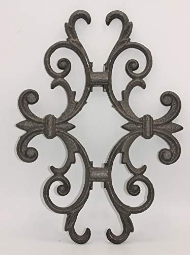 UHRIG Ornament Schmiedeeisen, Eisenguss für Zaun, Geländer, Fenstergitter,im Garten als Gartensticker, Rankhilfe UVM., Edelrost im Jugendstil.