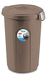 Stefanplast Bidone Tom, Polyurethan, Taupe, 46 l