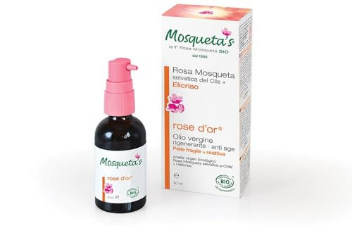 MOSQUETA'S Rose d'Or Huile de Rose Musquée Sauvage du Chili + Helichryse