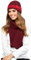 Kamea Damen Winterset Katalonia, 2 tlg, Mütze mit passendem Schal, Geschenk für Frauen, Winter Set:Rot