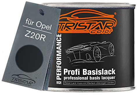 TRISTARcolor Autolack Dose spritzfertig für Opel Z20R Saphirschwarz Metallic/Black Sapphire Metallic Basislack 0,5L