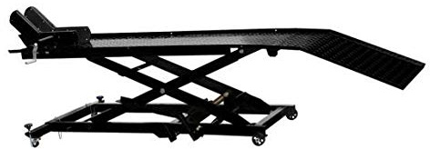 Motorcycle Ramp Motorbike Lift Stand Hydraulic Carrier 1000 Lbs