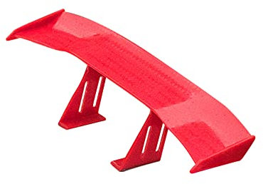 Mini Auto Heckflügel,MoreChioce Universal Auto Heckspoiler Styling Heckflügel Auto Heckflügel Dekoration Carbon Fiber Spoiler Flügel Selbstklebende Auto Dekoration Zubehör,Rot