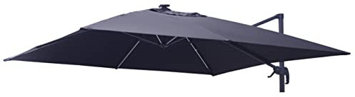 Vacchetti 73006500RI - Lona de Repuesto para sombrilla Modelo Florida, Color Negro, Grande