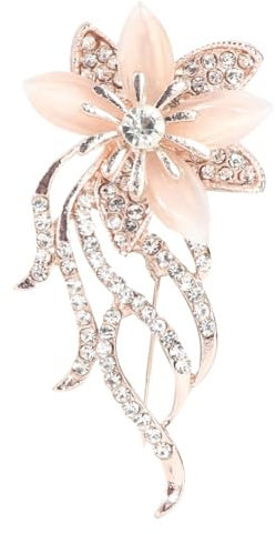 Broches, Fantaisie Femmes Mode Broche Femme épingle Pins Nourrice Rhinestone Accessoires élégant Comme Cadeau Filles Fantaisies Fleur Crystal Bijoux Pour Vêtement Fournitures Mariage Anniversaire Noël