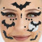 Party Factory Face Tattoo Fledermaus, temporäres Glitter Gesichtstattoo für Motto Party, Halloween & Karneval, Kinder & Erwachsene