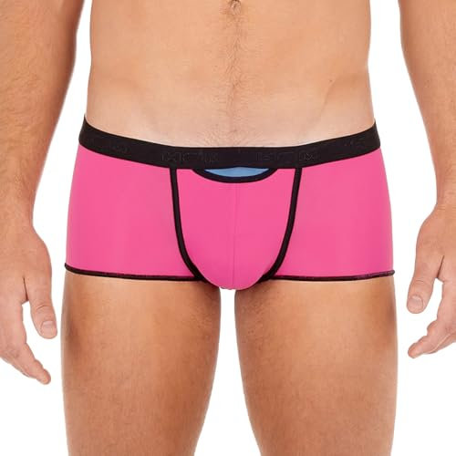 HOM Boxer Court HO1 Plume UP sous-vêtements Hispter, Rose, 2XL Homme