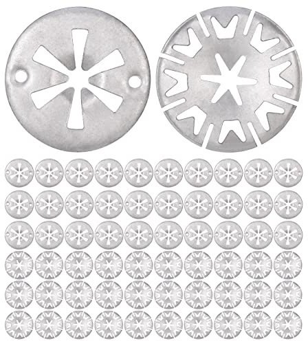 Zocipro 60Pcs Arandelas de Seguridad, Arandelas de Bloqueo de 30mm, Arandelas de Presión de Metal, Arandelas de Velocidad Clip Rápida Sujetadores para la Mayoría de Los Coches