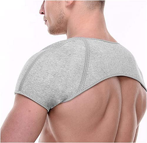 Doble Hombro Abrazadera De Hombro Soporte De Apoyo Alivio Del Dolor De Alivio De La Compresión Del Hombro Abrigo De Cálido Protector De Hombro Cálido Brace Invierno Cálido Hombro Almohadillas