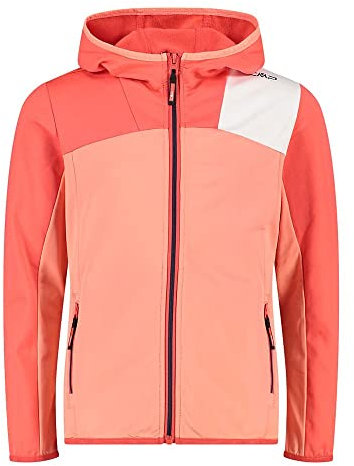 CMP - Kid G Jacket Fix Hood, Girl, Flamingo, 116