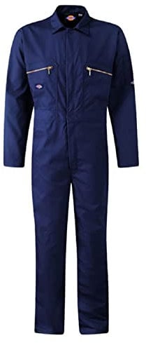 Dickies Mens Redhawk Overall Sizes 38R-60R'' NAVY Zip Closure Highly Durable Reinforced Knee to Take Knee Pads Two Zipped Chest Pockets (56R, NAVY)