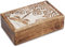 Ajuny Holzbox Geschnitzte Dekorative Schmuckschatulle mit Reptilien Muster – Mehrzweck Schatzkiste Organizer Reise Andenken Schmuckhalter Uhrenbox Geschenke 20.3 x 12.7 cm