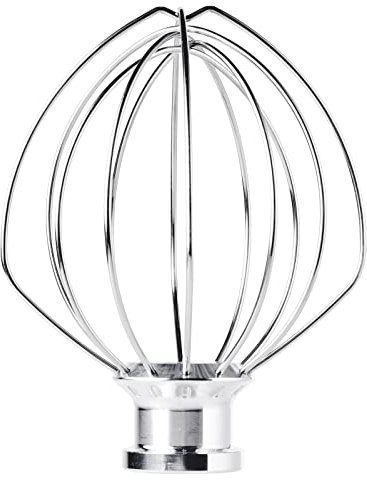 K45WW 6-Wire Whip Attachment for KitchenAid 4.5 and 5 Quart Tilt-Head Stand Mixer, Egg Cream Stirrer, Cake Mayonnaise Whisk, Whisk Attachment for KitchenAid Mixer Accessories