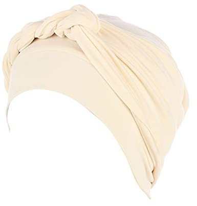 callmo KopftüCher Damen, Bonnet Schal Hut Kopfbedeckung Schlafmütze Muslimisches Chemotherapie-Kappe Kopftuch Baumwolle Turban Mütze Muslim Hijab Beanie Chemo, Beige, Einheitsgröße
