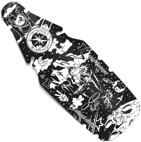 Riesel Design® - schmutz:Fink Schutzblech Kinderfahrrad/Spritzschutz für Kinder Fahrrad oder Mountainbike/Mudguard für Jungen & Mädchen - Werkzeugfreie Montage am Sattel - Adventure
