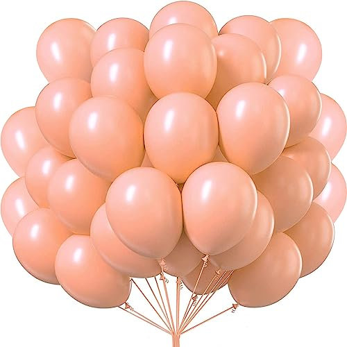 50 Stück Luftballons Macaron Orange, 30 cm/12 Zoll 100% Naturlatex, Helium Geeignet für Geburtstag Hochzeit Girlande & Ballon Bogen Regenbogen Party Deko