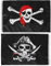 YARNOW Piratenfahne, 60 x 90 cm, 2 Stück Halloween Flagge Never Say Die-Flagge mit 2 Messingösen Schwarze Flagge für Boot