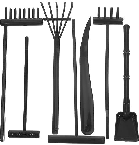 CIYODO Set Attrezzo Giardino Zen Mini Rastrello Per Sabbia Kit Accessori Da Giardino Per Meditazione Creatore Di Forme Per Angoli Delicati
