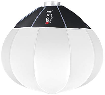 Hanzete KQ65 - Lanterna Softbox sferica pieghevole da 65 cm, montaggio Bowens, accessorio per illuminazione video e fotografia