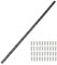 sourcing map Piano Hinge, 48 Inch x 1.2 Inch Stainless Steel Continuous Hinge Door Hinge with Holes, for Boat Cabinet Door Box Furniture, Black