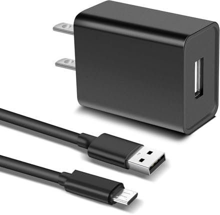 Ersatz-Ladegerät für Kindle Paperwhite 1–4. (2012–2018), Fire HD HDX 6, 7, 8, 10 (2011–2018), Oasis 8–11, E-Reader, Voyage, DX, Tastatur, Touch 2. – 11. mit 3 m Micro-USB-Kabel