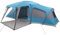 vidaXL Familienzelt mit Vorzelt 9 Personen Blau Wasserdicht, Campingzelt, Gartenzelt, wasserdichtes Zelt, Zelt, leichtes Zelt, Wanderzelt