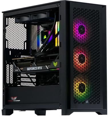 Veno Scorp Gaming PC - Intel Core i7 14th Gen Nvidia Geforce RTX 5080 16GB Graphics Card - 32GB 5600MHz DDR5 Ram - 2TB NVMe - 850W Gold Rated PSU - Wi - Fi - Corsair 4000D ARGB Black