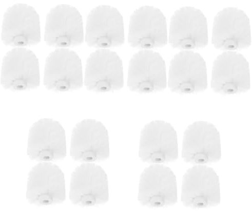 Ipetboom 5sets Toilet Rim Cleaner Brush Set Heavy Duty Replacement Heads for Bathroom Cleaning Durable Plastic Brush Refill 4pcs*5