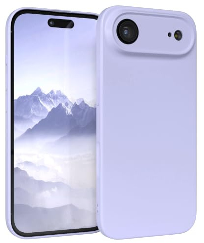 EAZY CASE - Silikonhülle für iPhone Air Hülle Silikon Case Lila weich stoßfeste Handyhülle Schutzhülle mit Kameraschutz Dünn Premium Schutz Cover TPU Phone Bumper in Pastell Lavendel Blau Matt