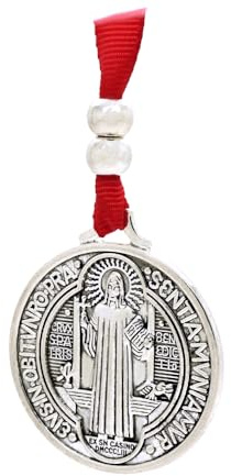 BDM Armband des Heiligen Benedikt, Medaille des Benedikt von Nursia, Schutzpatron Europas, Herrscher des Heiligen Benedikt und Klosterpatriarch. Einstellbare Messung