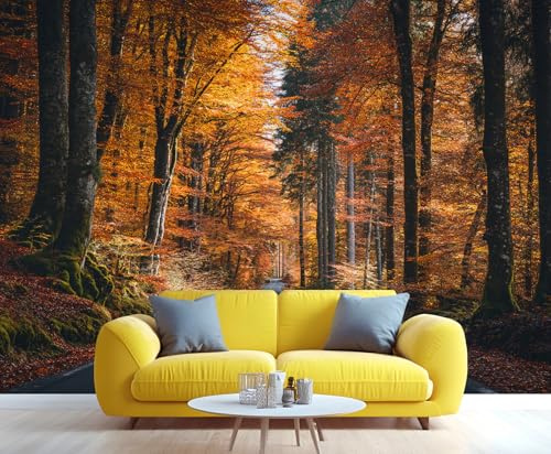 3D-Wandbild mit Naturmotiv großer Bäume, selbstklebend, Wandbild für Schlafzimmer, Badezimmer, Wohnzimmer, Tapetendekoration 150x105cm (Nicht selbstklebend)