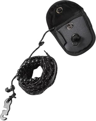 LXJLXD Corde à linge de voyage résistante au vent pour le camping - Corde à linge élastique antidérapante - Avec perles