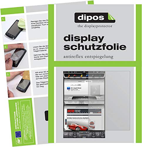 dipos I 2x Screen Protector matte compatible with Tesla Model S Display Protection Films