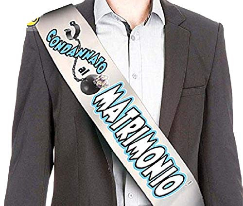 FASCIA DEL CONDANNATO - gadget scherzoso idea regalo addio al celibato o matrimonio