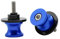 2tlg M6 X 1,5 Alu Schwingenschutz Schwingenadapter Ständer Bobbins Spool Racingadapter Ständeraufnahme 6mm für MT01 MT-01 FZ-01 MT03 MT-03 MT-125 MT09 MT-09 MT10 MT-10 (Blau)