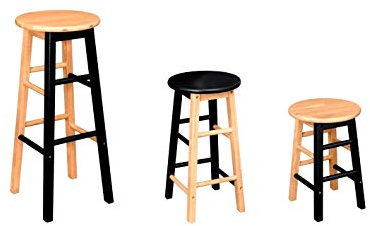 Nature LOUNGE Barhocker/Holzhocker aus Kautschukholz – Barstuhl braun in 32x32x47 cm – Wetterfestes und Outdoorfähiges Qualitätsprodukt