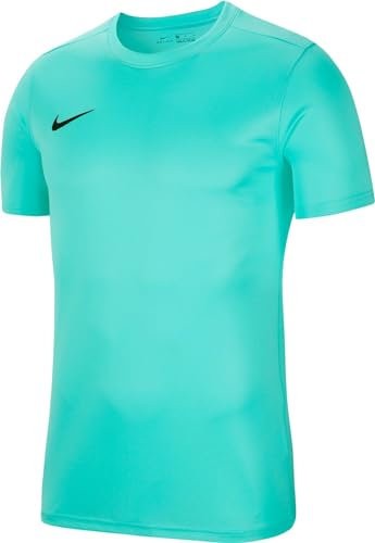 NIKE Boy's Dri-fit Park 7 Short Sleeve Jersey, Hyper Turq/Black, XS UK