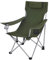 SONGMICS Campingstuhl, faltbar, Outdoor, mit Armlehnen, Kopfstütze, Glashalter, Stabiler Rahmen, Tragfähigkeit 150 kg, Grün GCB09AG