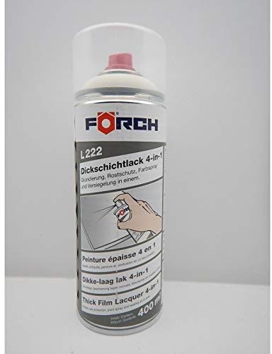 FORCH 4 in 1 RAL 9001 CREMEWEISS Weiss DICKSCHICHTLACK Lack Spray SPRAYDOSE 400ML (1)