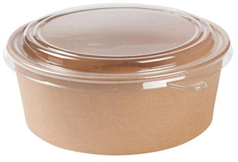 Set di 50 pezzi (50 ml 1000 ml) in cartone ecologico e bio, con coperchio per insalate e cibi caldi