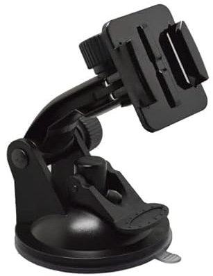 vhbw Support Ventouse Compatible avec GoPro Hero HD 3, HD 2 Outdoor Edition, HD 2 Surf Edition Action Cam, caméra d'action - avec 1x Ventouse, Noir