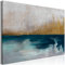 decomonkey Bilder Abstrakt 120x80 cm 1 Teilig Leinwandbilder Bild auf Leinwand Vlies Wandbild Kunstdruck Wanddeko Wand Wohnzimmer Wanddekoration Deko Modern Kunstloft