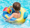 Cysocool Toddlers Kid Inflatable Swimming Float Pool Seat Boat Cute Car Baby Floatie Safe Seat Swim Ring with Steering Wheel Lake Float Raft Air Bed Floating Mattress for Girls Boys 1-5 Years