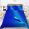 Bettwäsche Set 200x220 cm GroßEr TüMmler Bettbezug Microfaser 3D Bettwäscheset Jugendliche Blau Weiß Deckenbezug King Size 3 Teilig Modern Luxus Bettgarnitur Paare Set Reißverschluss
