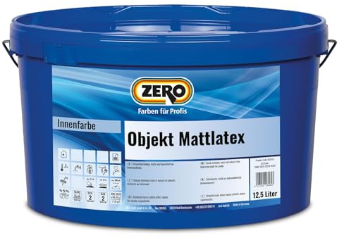 Zero Objekt Mattlatex weiß 12,5 l