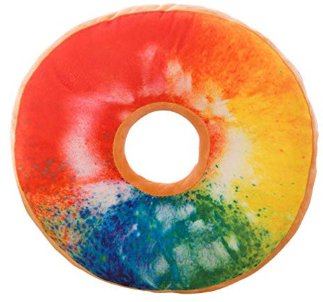 Beavorty Donut-Kissen Mit Pp-baumwollfüllung Weicher Plüschbezug Als Dekokissen Oder Sitzkissen Für Zuhause Büro Und Auto