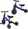 Baby-Dreirad, mit/ohne Pedale, mit/ohne Pedalen (schwarz-blau)