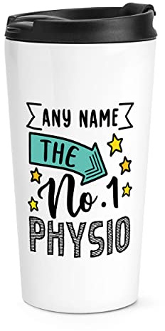 Personalised No.1 Physio Name Travel Mug Cup