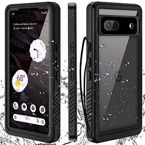 Miimall Funda compatible con Google Pixel 7A con protector de pantalla HD, carcasa impermeable a prueba de golpes, a prueba de polvo, cubierta protectora completa para Google Pixel 7A