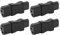 4 STÜCKE IEC320 C8 auf C13 Netzteil, 2500 W IEC320 Netzsteckeradapter, Flammhemmendes, Wasserdichtes PVC-Gehäuse, Steckdosenanschlüsse für Laptop-USV-PDU-Gehäuse